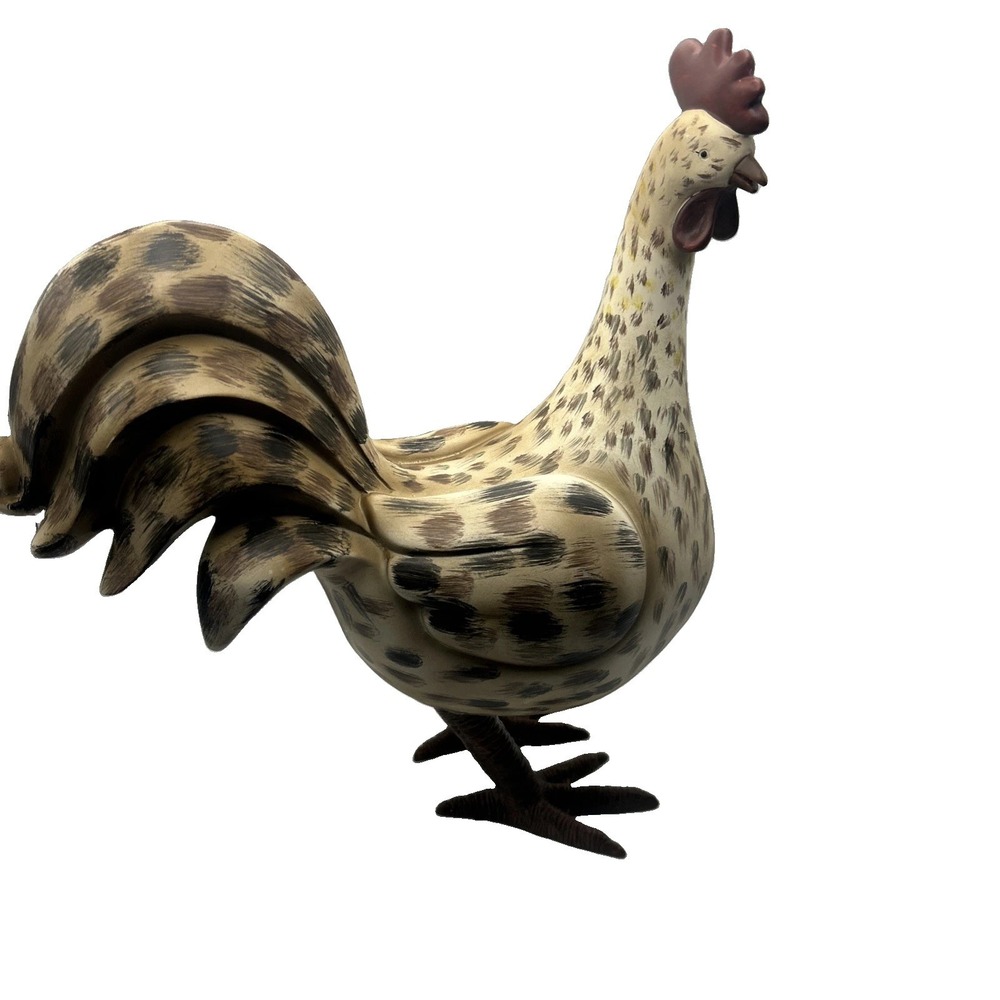 Farmhouse Chic 14" Rooster Statue – Country  Decor